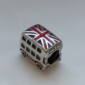 Authentic Pandora Charm London Bus Sterling Silver #791049ER